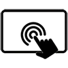 Large Touch Screen LCD Icon
